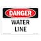 Signmission Safety Sign, OSHA Danger, 7" Height, Water Line, Landscape OS-DS-D-710-L-1606 - alternate 1